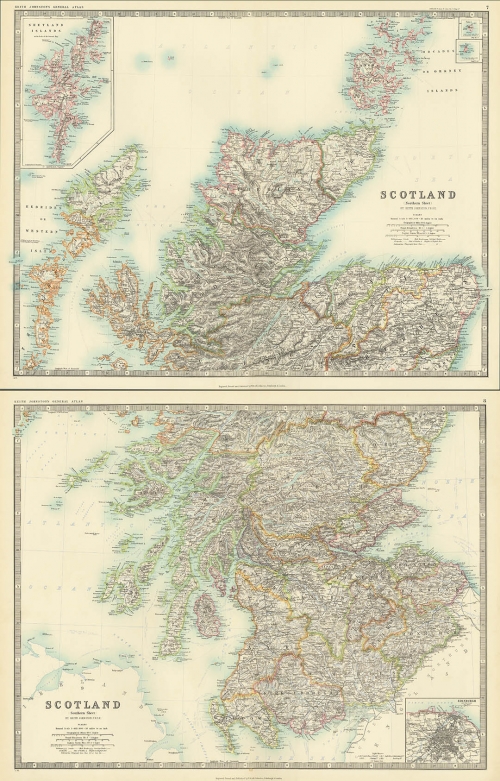Scotland, northern sheet. (and) Scotland southern sheet.