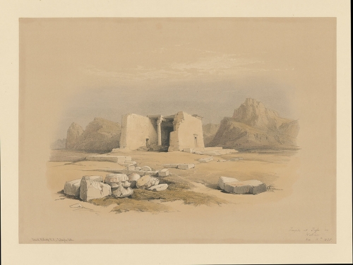 Temple of Tafa in Nubia Nov. 15th 1838.